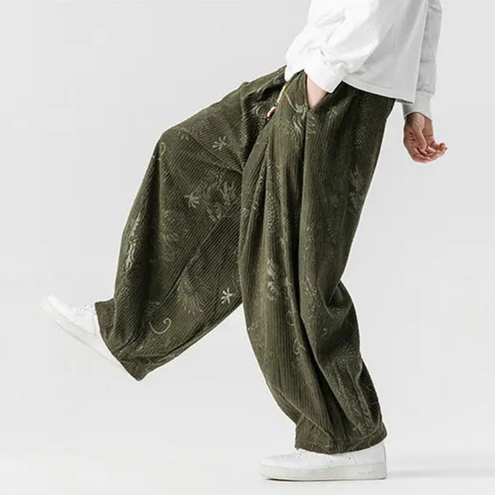 Voyager Wide-Leg Corduroy Pants