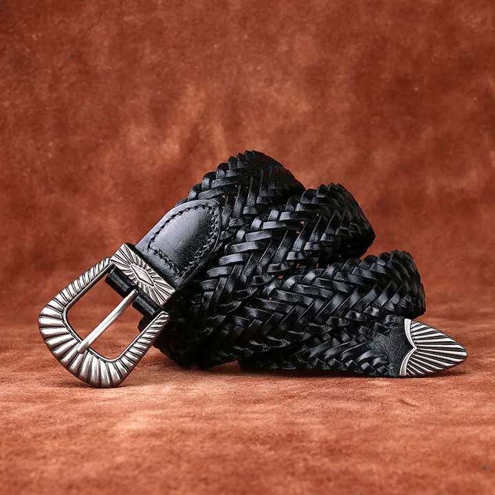 Sierra Braided Cowhide Belt