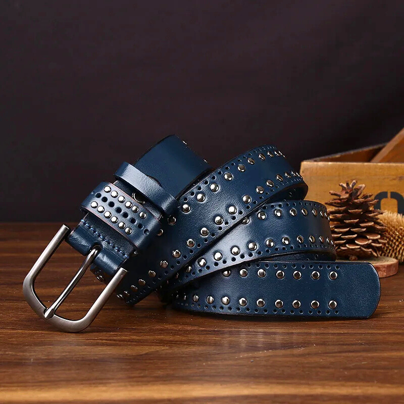 Maverick Genuine Leather Stud Belt
