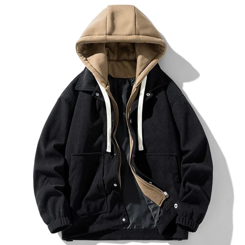 Angelo Corduroy Hooded Jacket