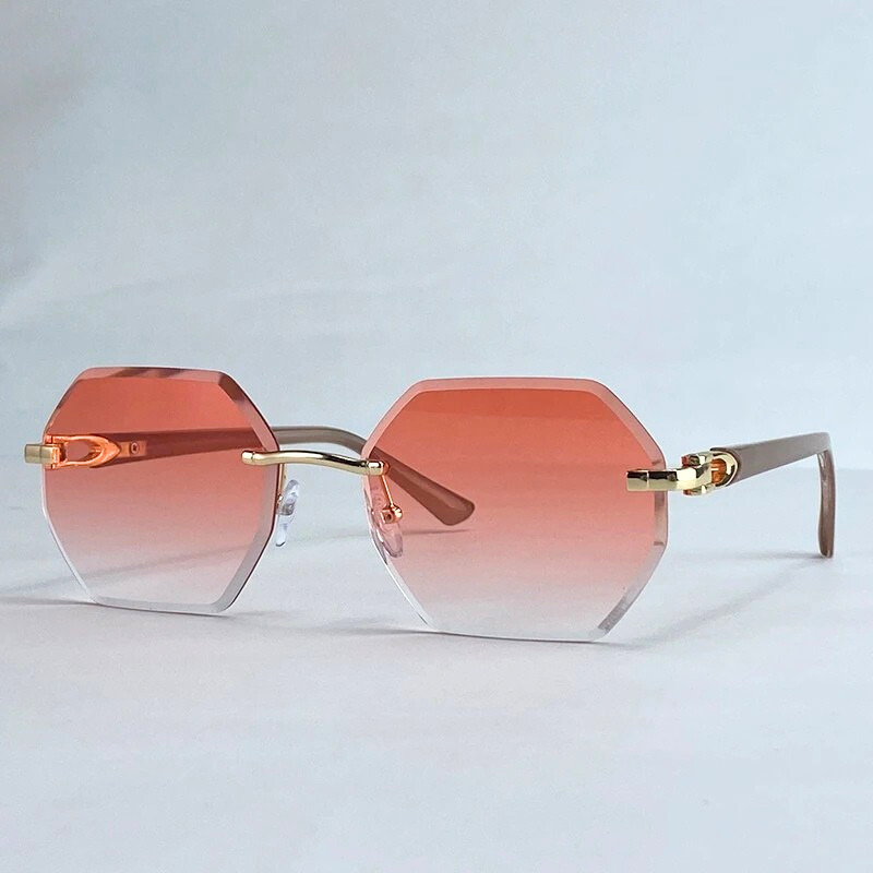 York Rimless Frame Sculpt Rimless Sunglasses – York & Miller