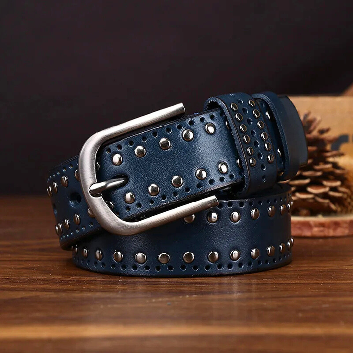 Maverick Genuine Leather Stud Belt
