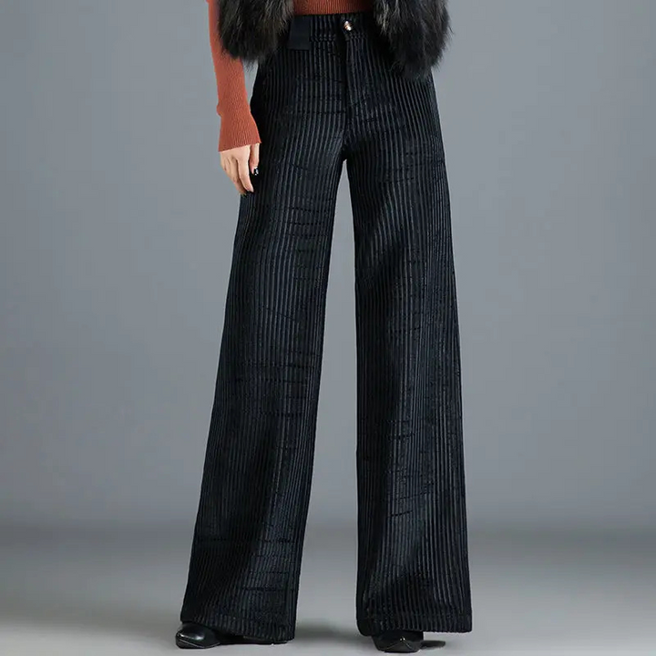 Velvet Flare Trousers