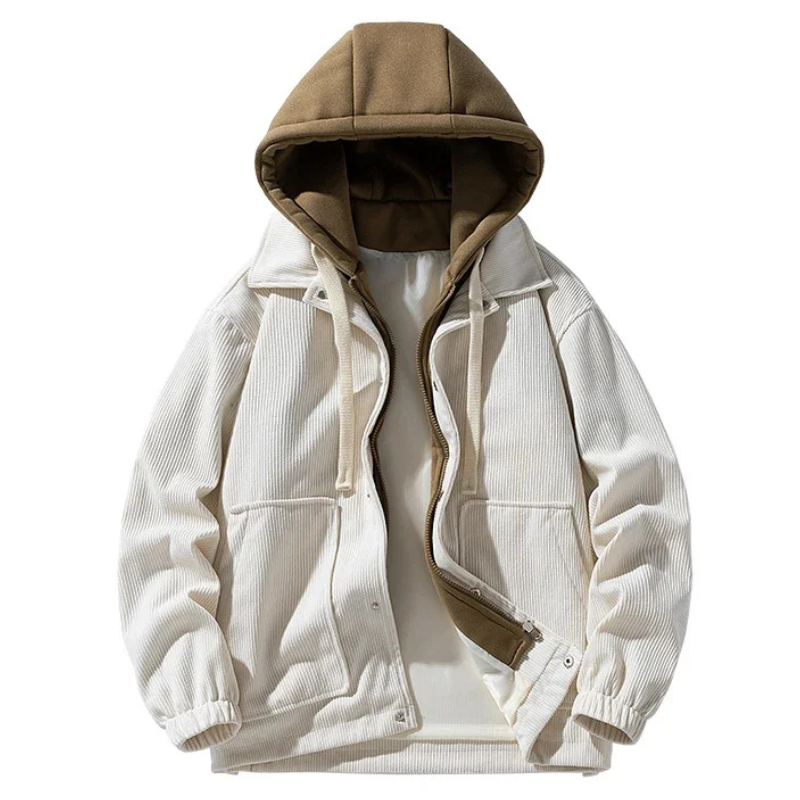 Angelo Corduroy Hooded Jacket
