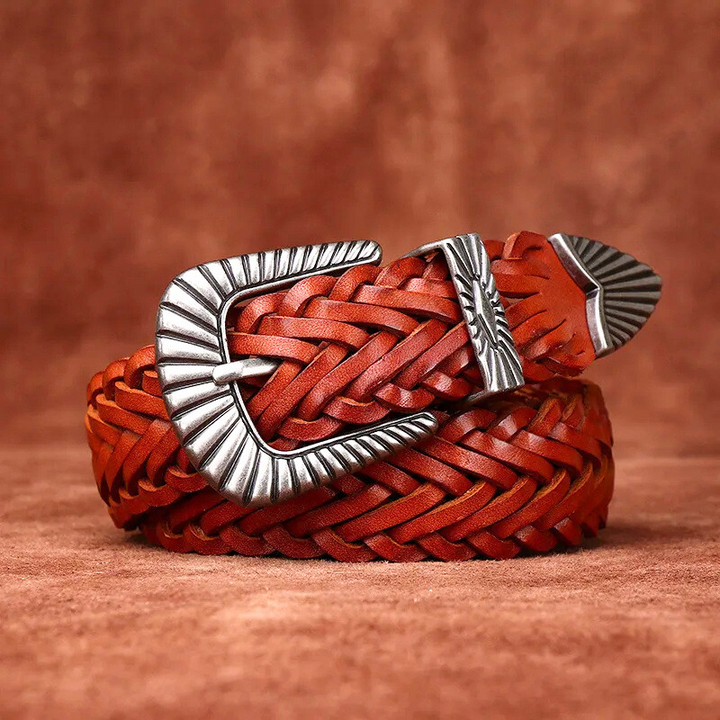 Sierra Braided Cowhide Belt