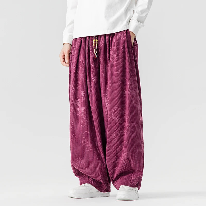 Voyager Wide-Leg Corduroy Pants
