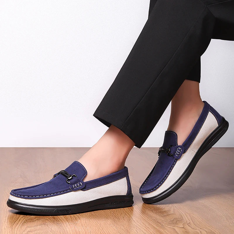 Harrison Cow Suede Bit Loafers