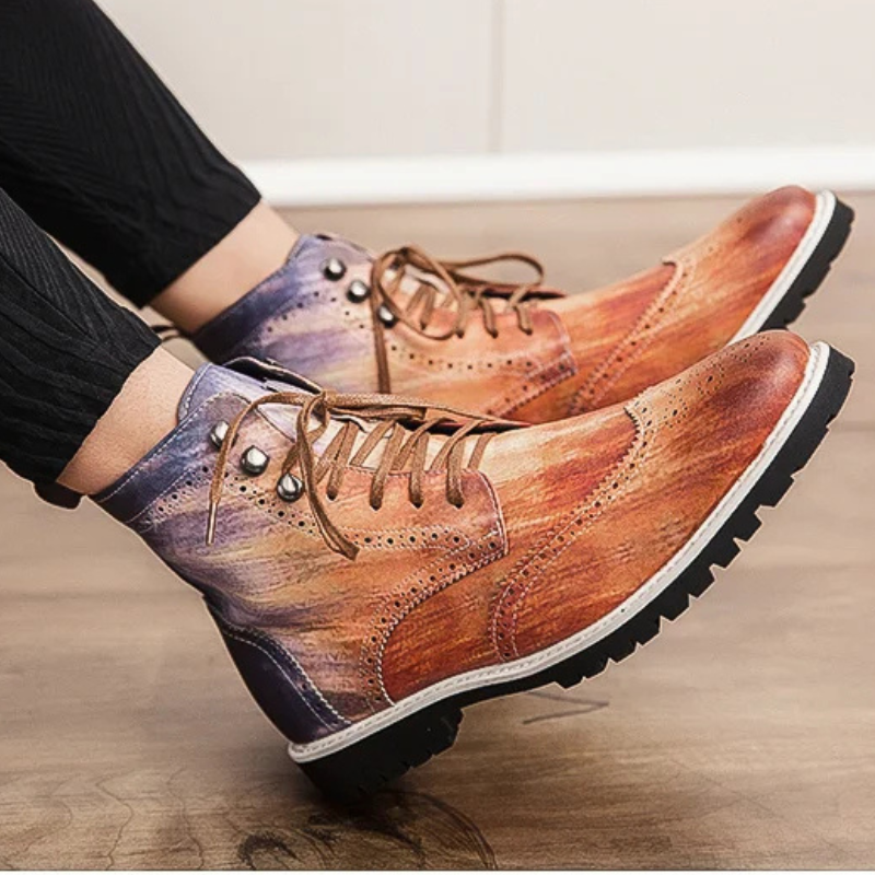 Northfield Brogue Lace Boots