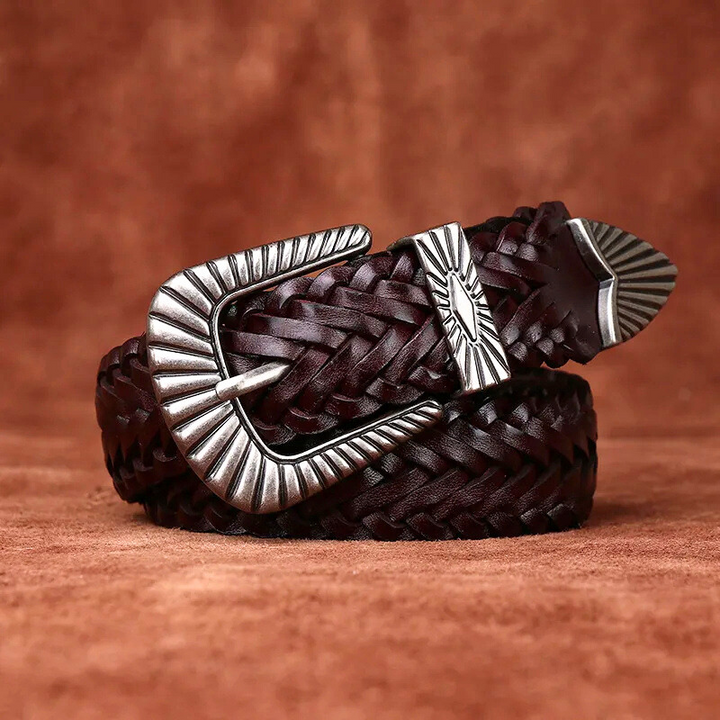 Sierra Braided Cowhide Belt