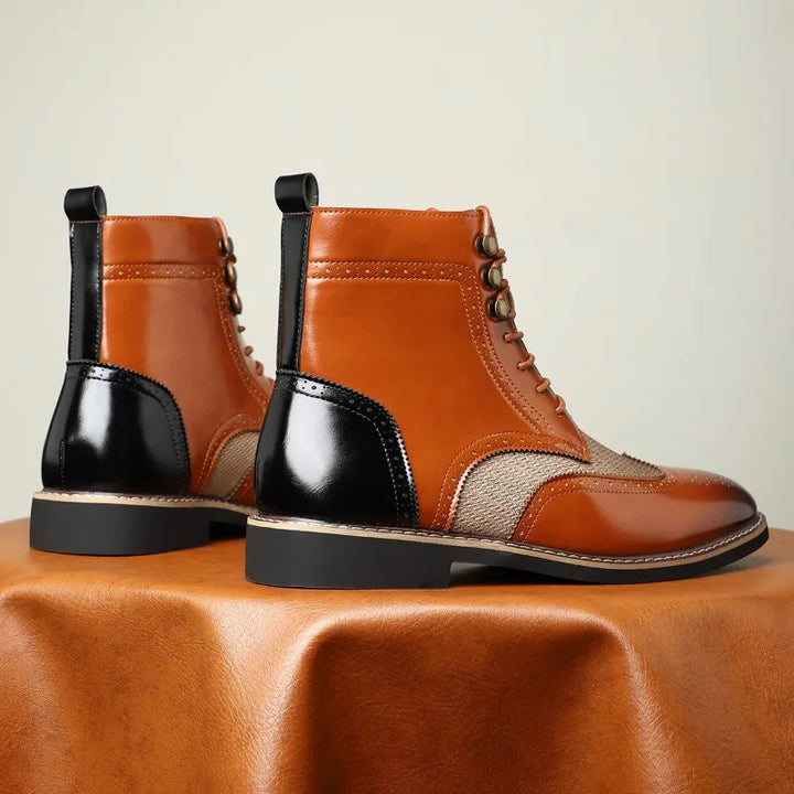 Harrington Brogue Lace-Up Boots