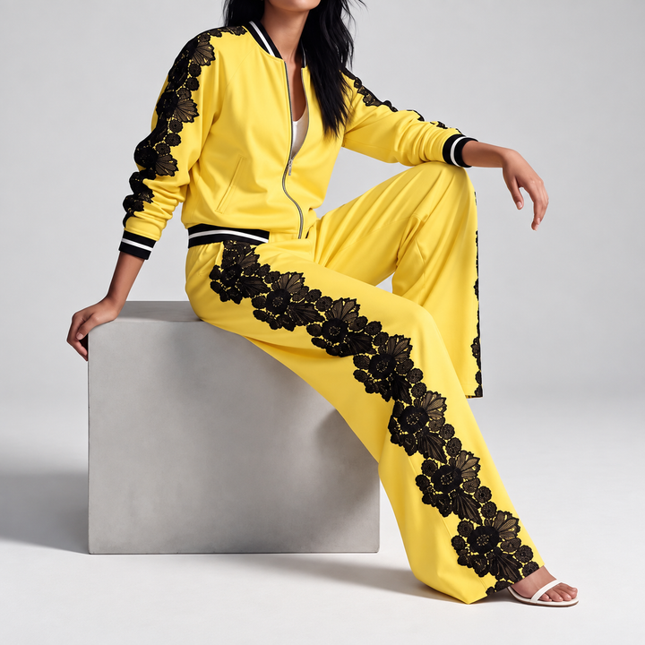 Seraphina Floral Lace Tracksuit