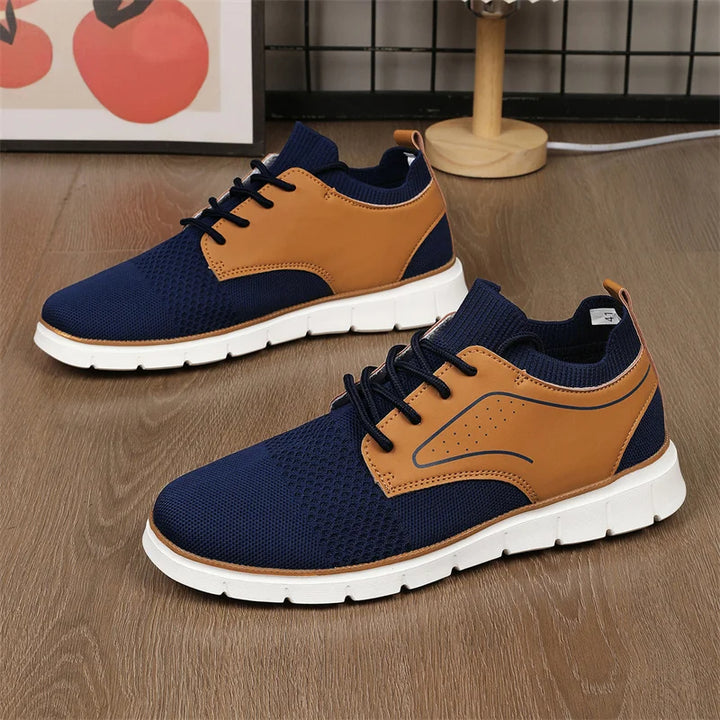 Braxton Mesh & Leather Sneakers
