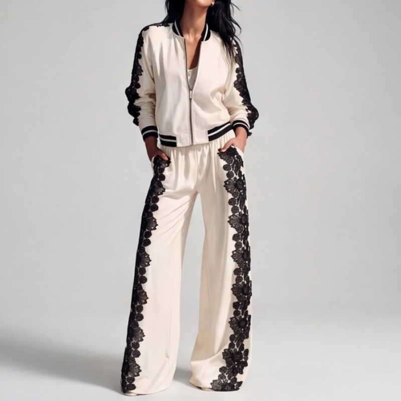 Seraphina Floral Lace Tracksuit