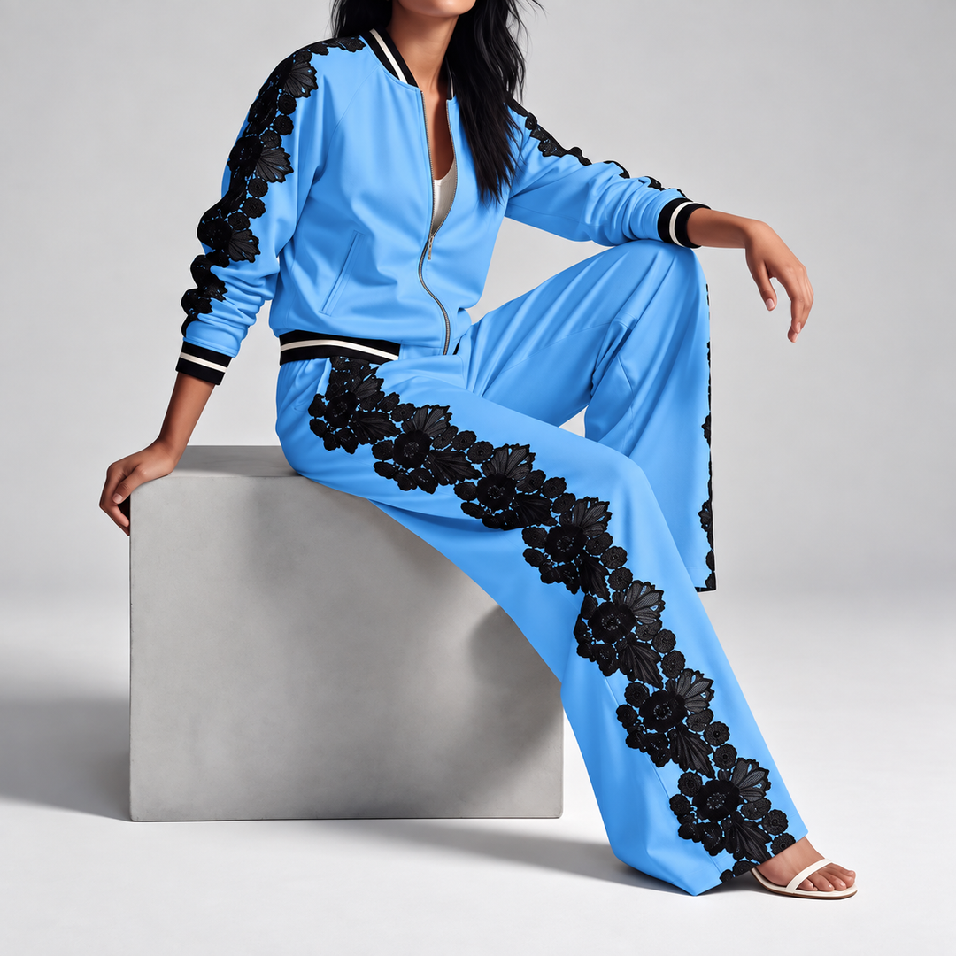 Seraphina Floral Lace Tracksuit
