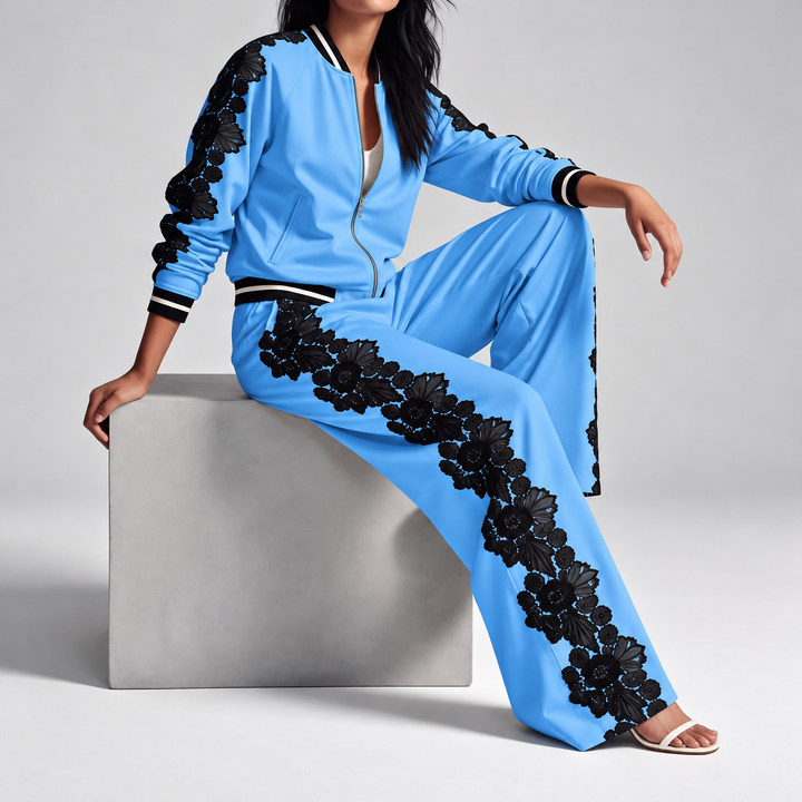 Seraphina Floral Lace Tracksuit