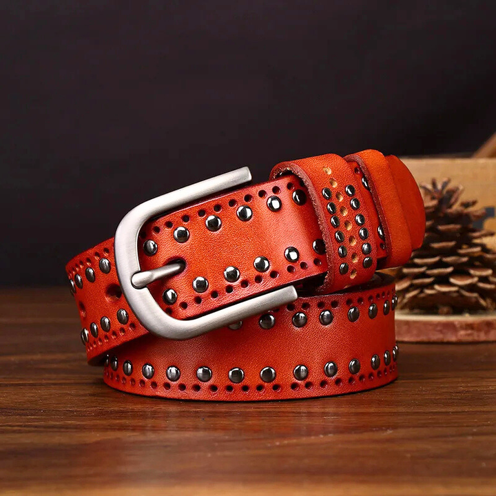 Maverick Genuine Leather Stud Belt