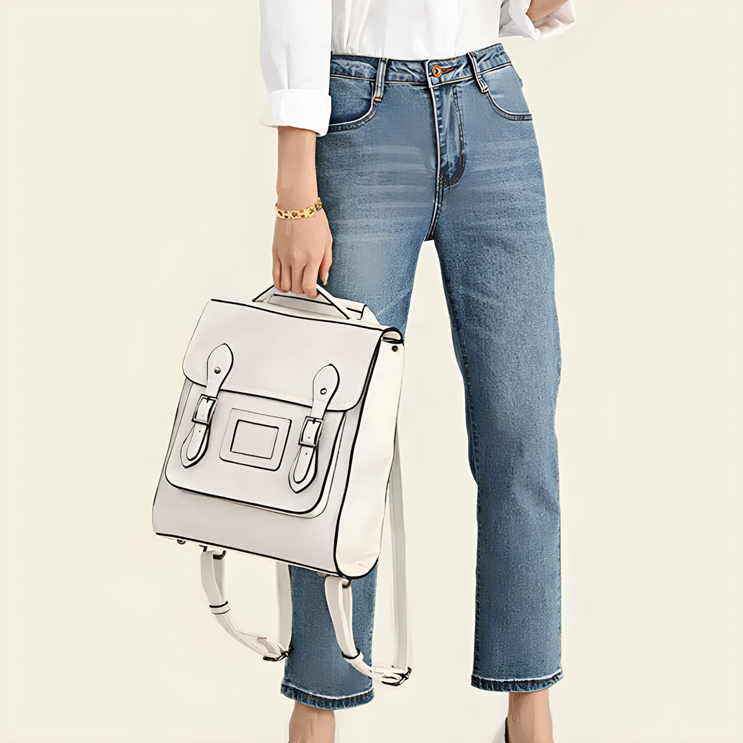 Grace Genuine Leather Convertible Satchel