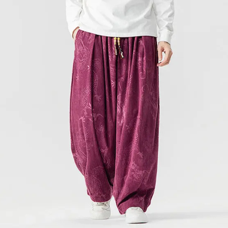Voyager Wide-Leg Corduroy Pants