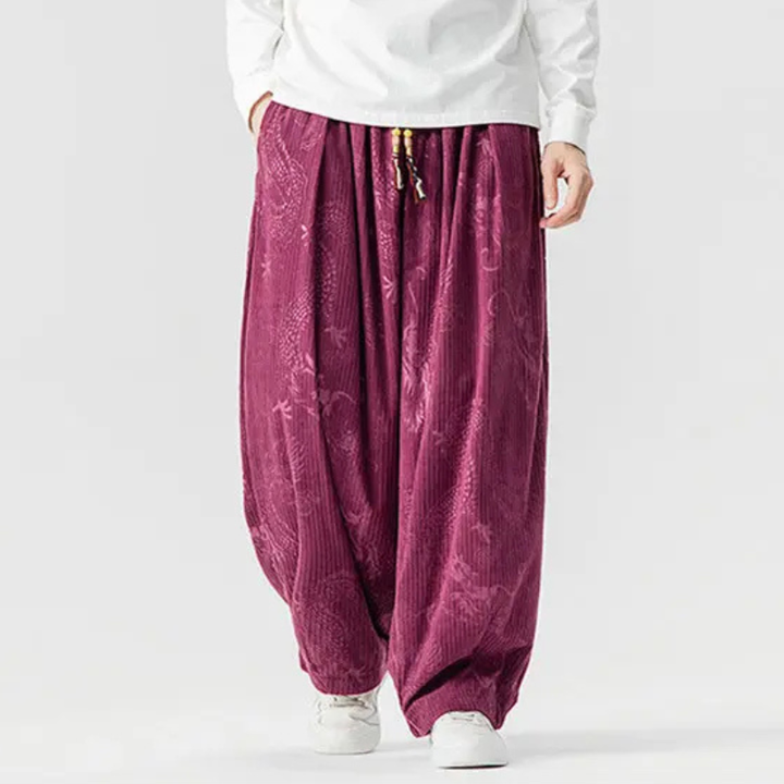 Voyager Wide-Leg Corduroy Pants