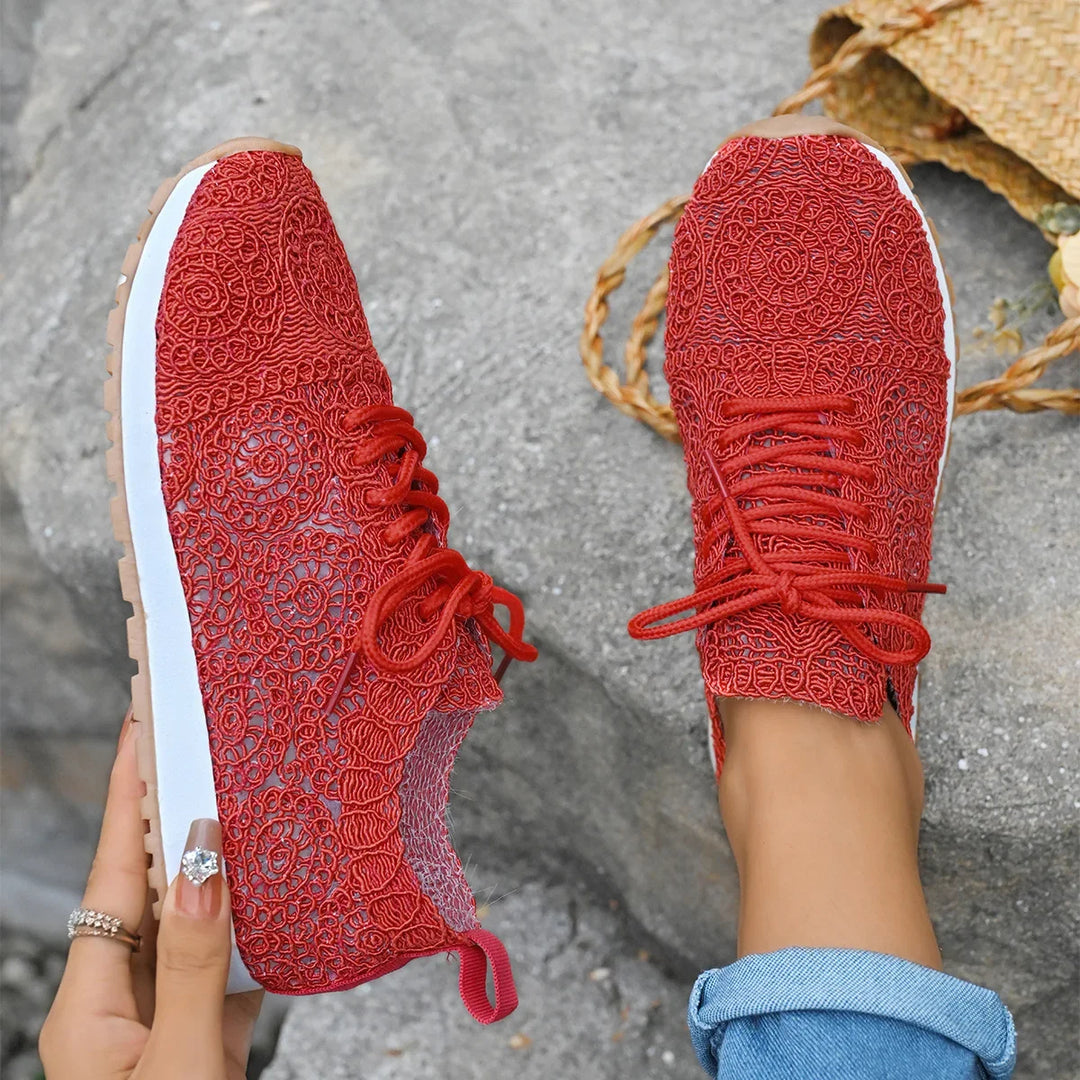 Valencia Spiral Lace Sneakers
