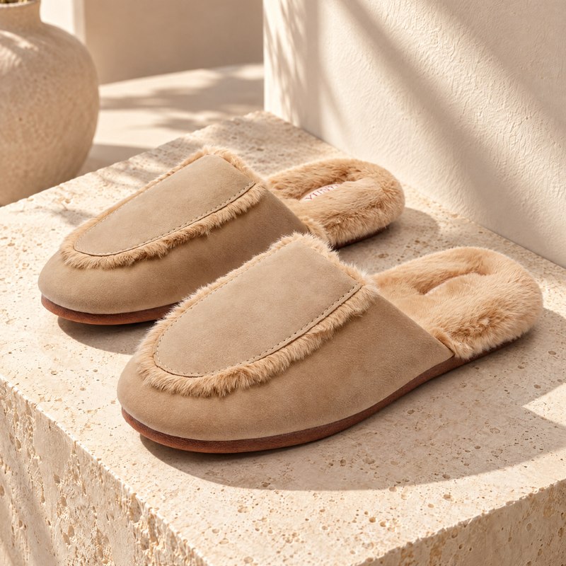 Brielle Plush Mule Slippers