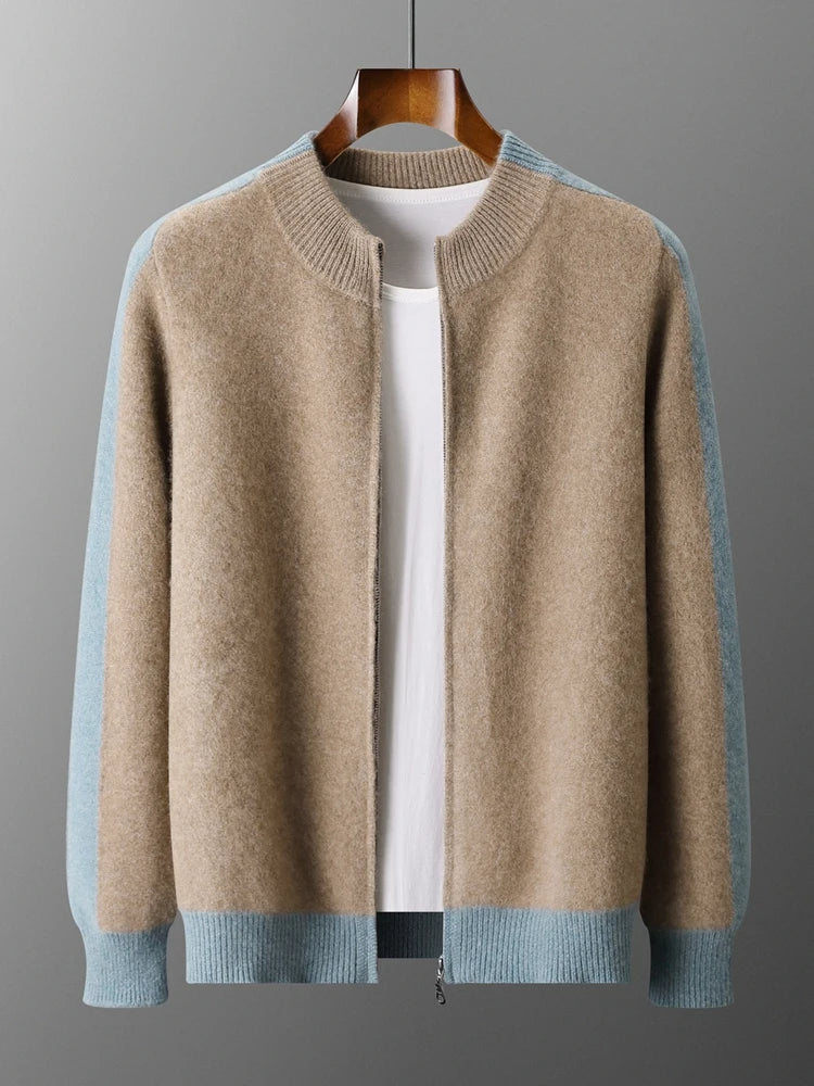 Alfonso Stripe Merino Cardigan