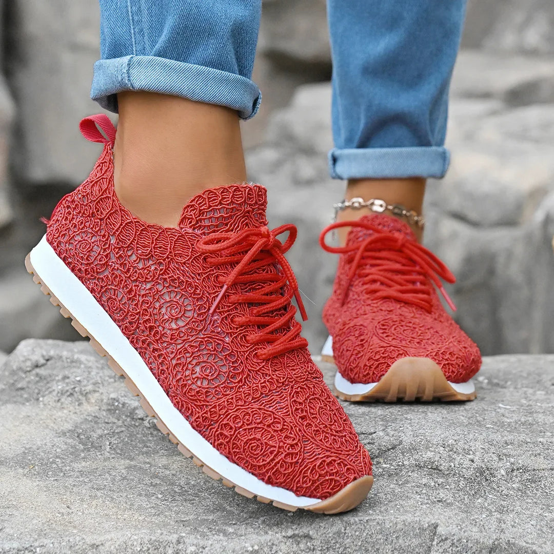 Valencia Spiral Lace Sneakers
