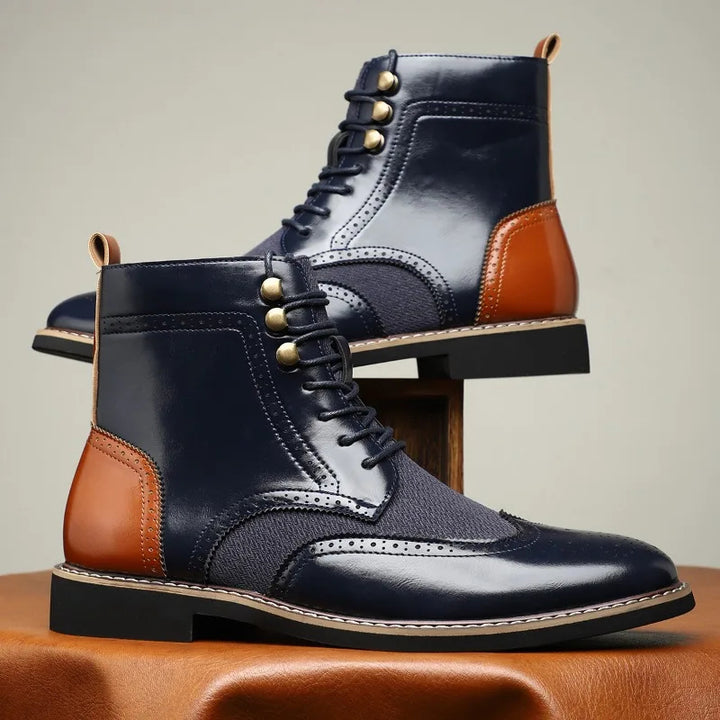 Harrington Brogue Lace-Up Boots