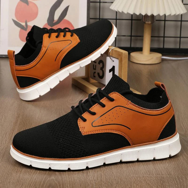 Braxton Mesh & Leather Sneakers
