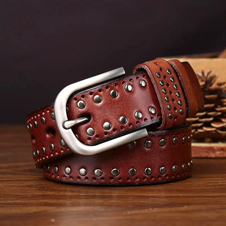 Maverick Genuine Leather Stud Belt