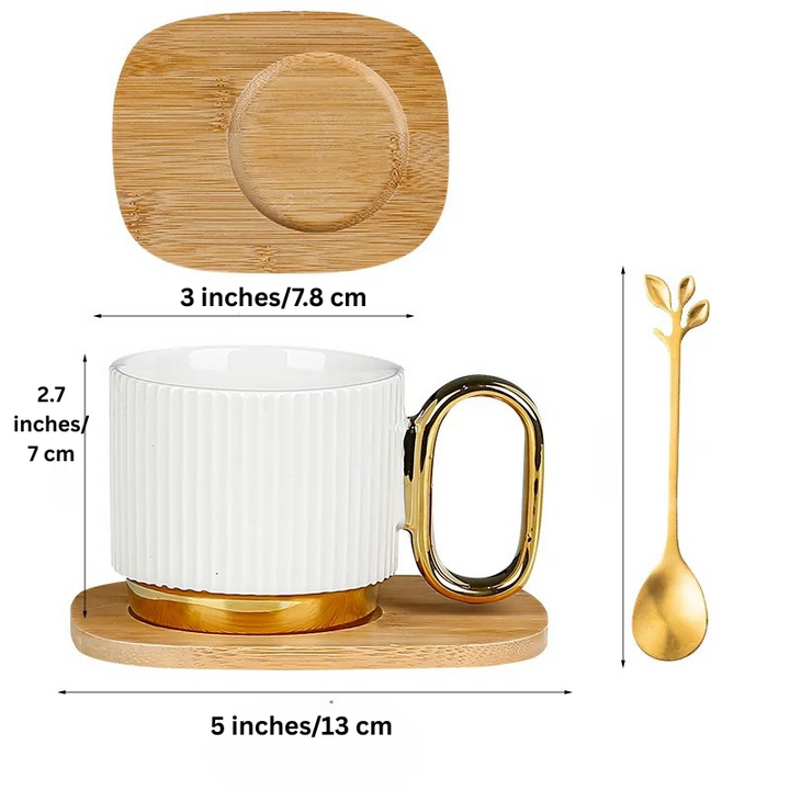Haute Ribbed Ceramic Mugs