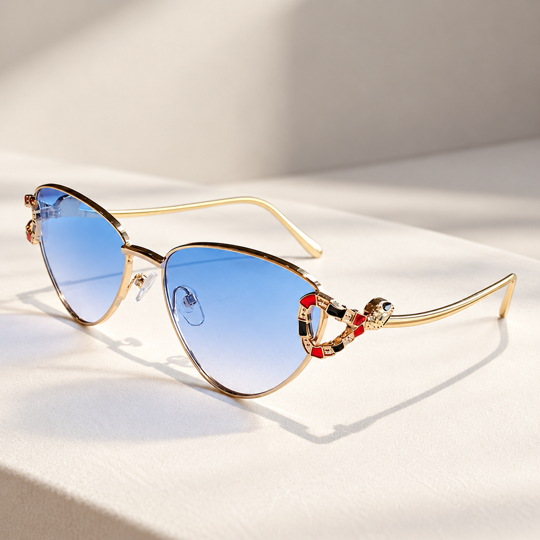Serpentine Cat-Eye Sunglasses