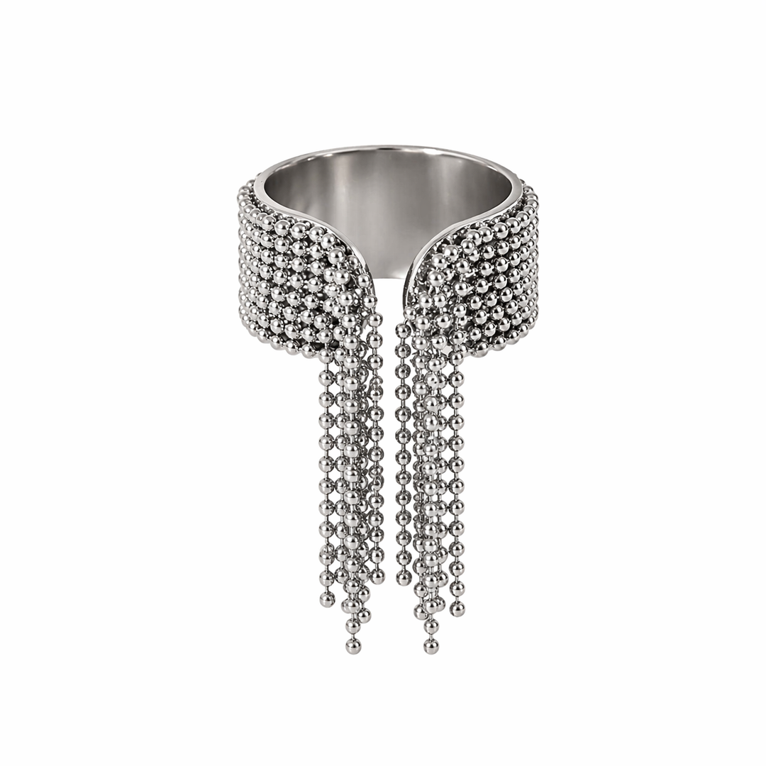 Modena Fringe Cascade Rings