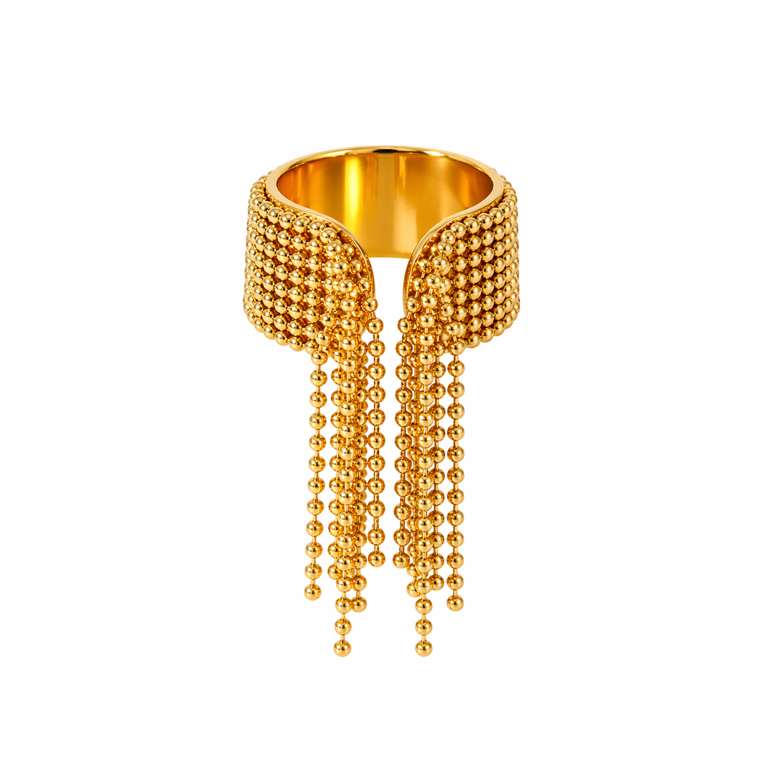 Modena Fringe Cascade Rings