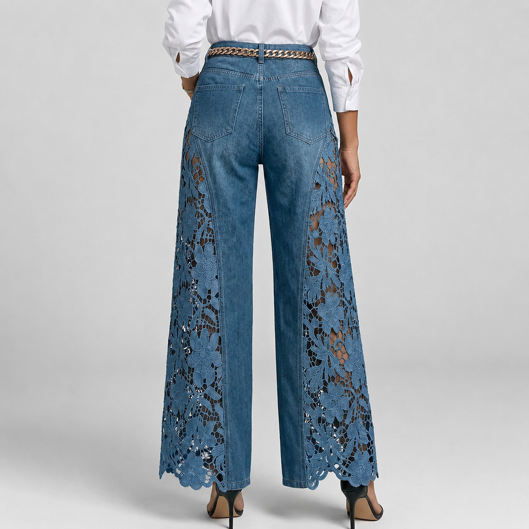 Harper Lace Panel Jeans