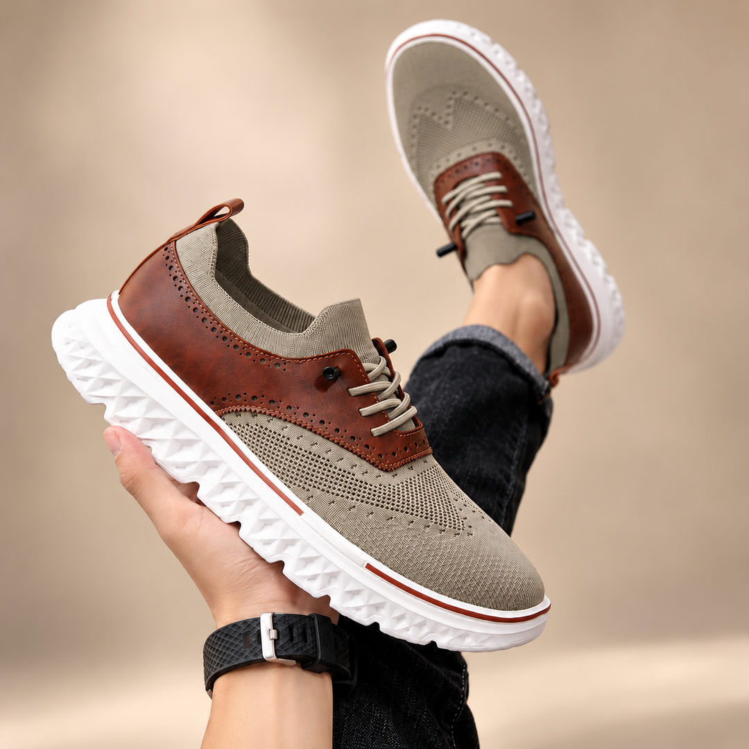 Montrose Knit & Leather Sneakers
