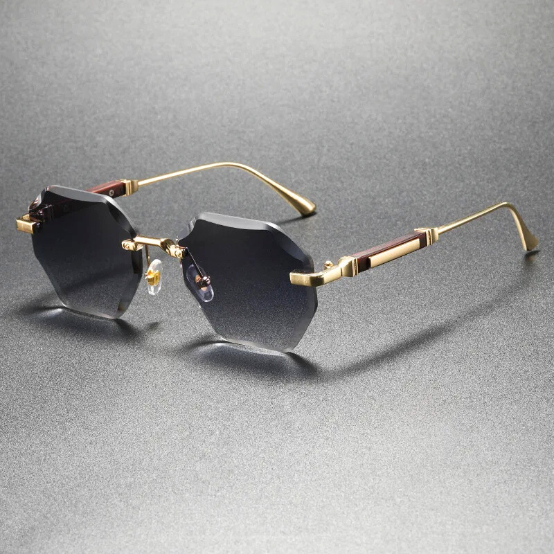 York Rimless Frame Hexa Rimless Sunglasses – York & Miller