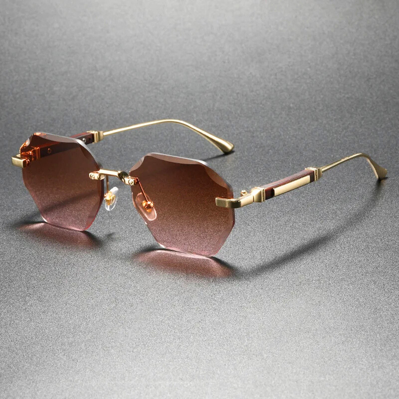 York Rimless Frame Hexa Rimless Sunglasses – York & Miller