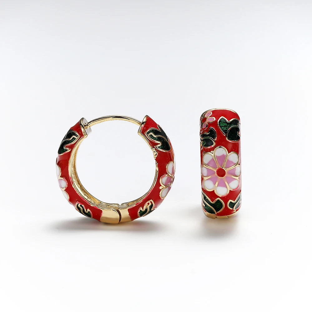 Spring Bloom Hoops