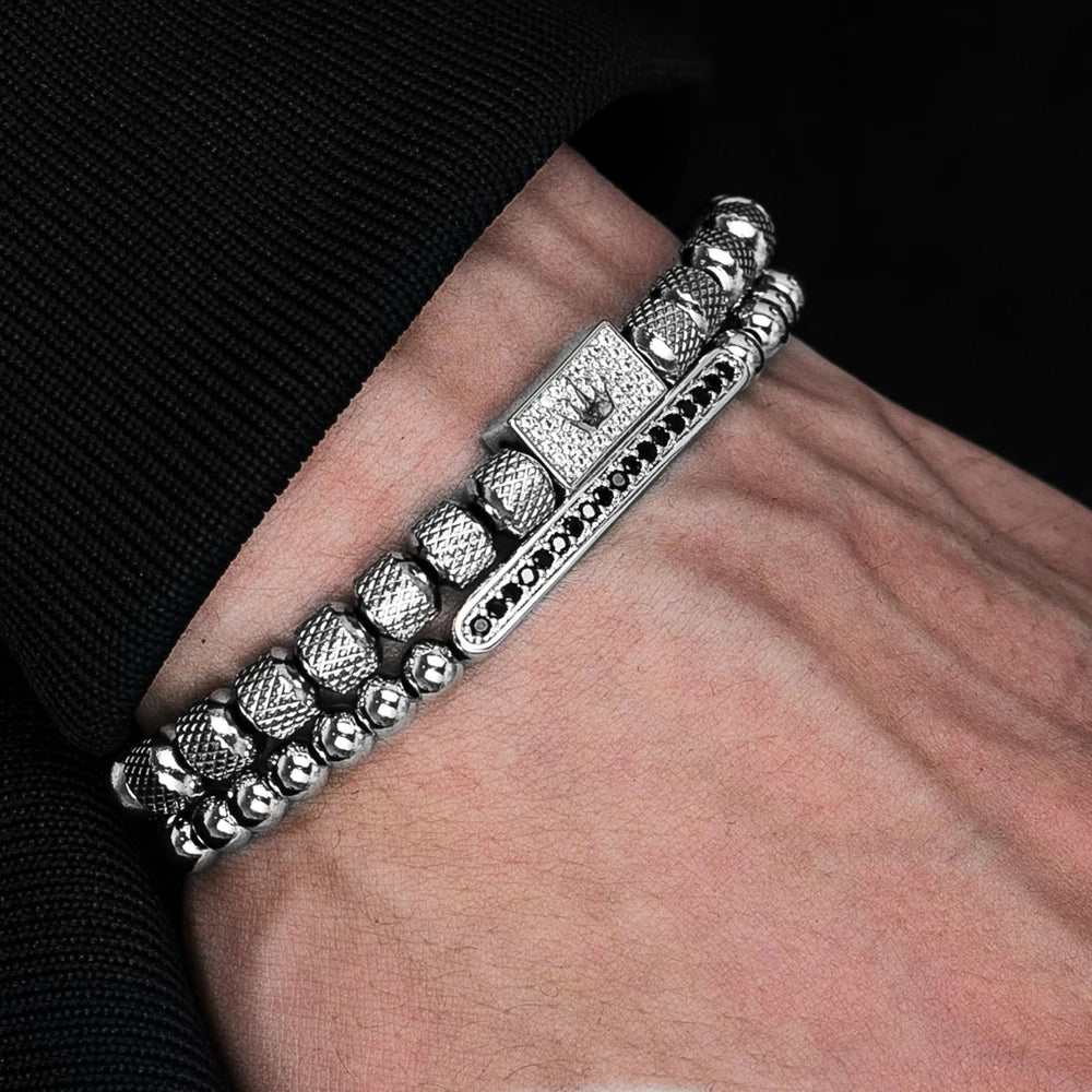 Sterling Pavé Bar Bracelet