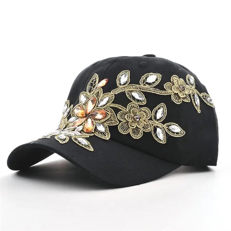 Sonia Rhinestone Denim Hat