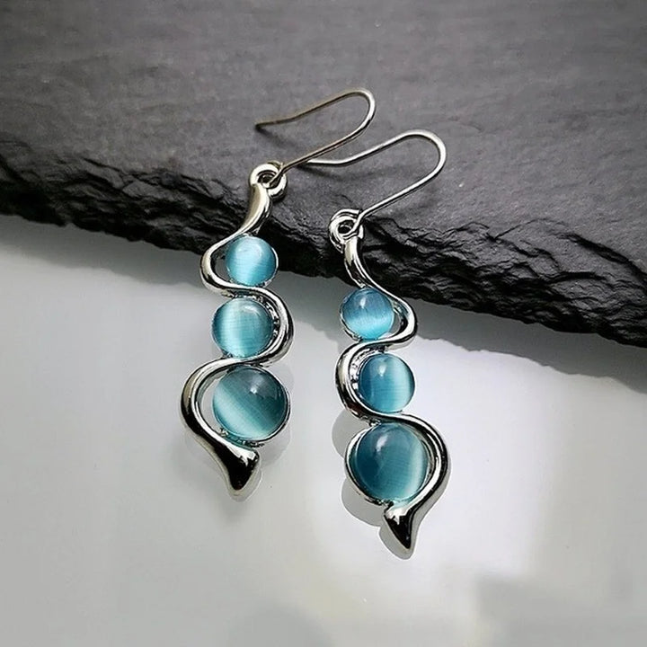 Aqua Sphere Earrings