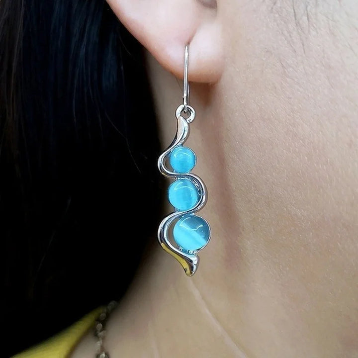 Aqua Sphere Earrings