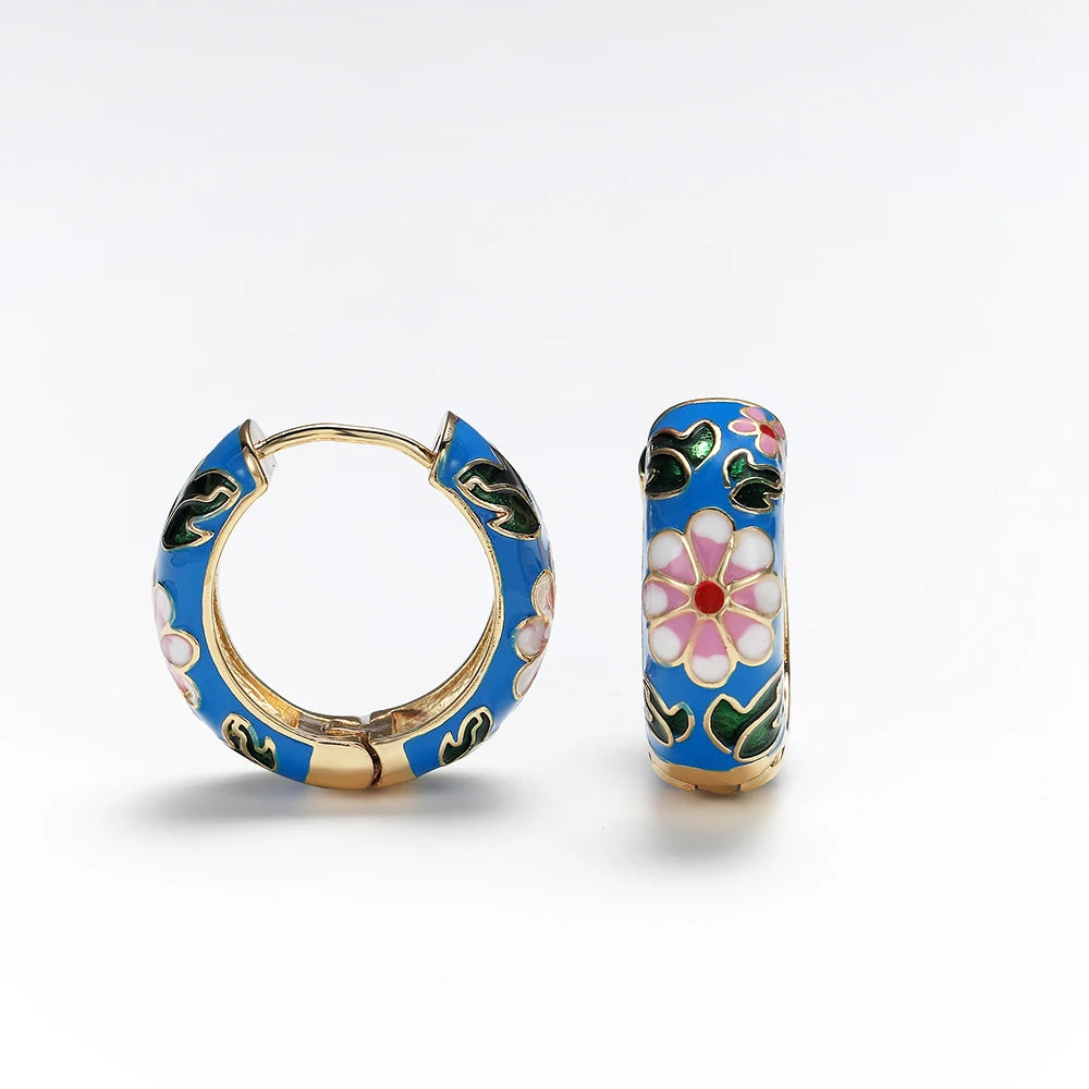 Spring Bloom Hoops