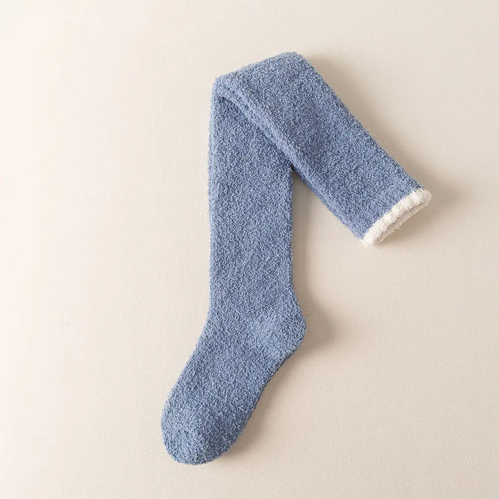 Serene Fuzzy Over-Knee Socks