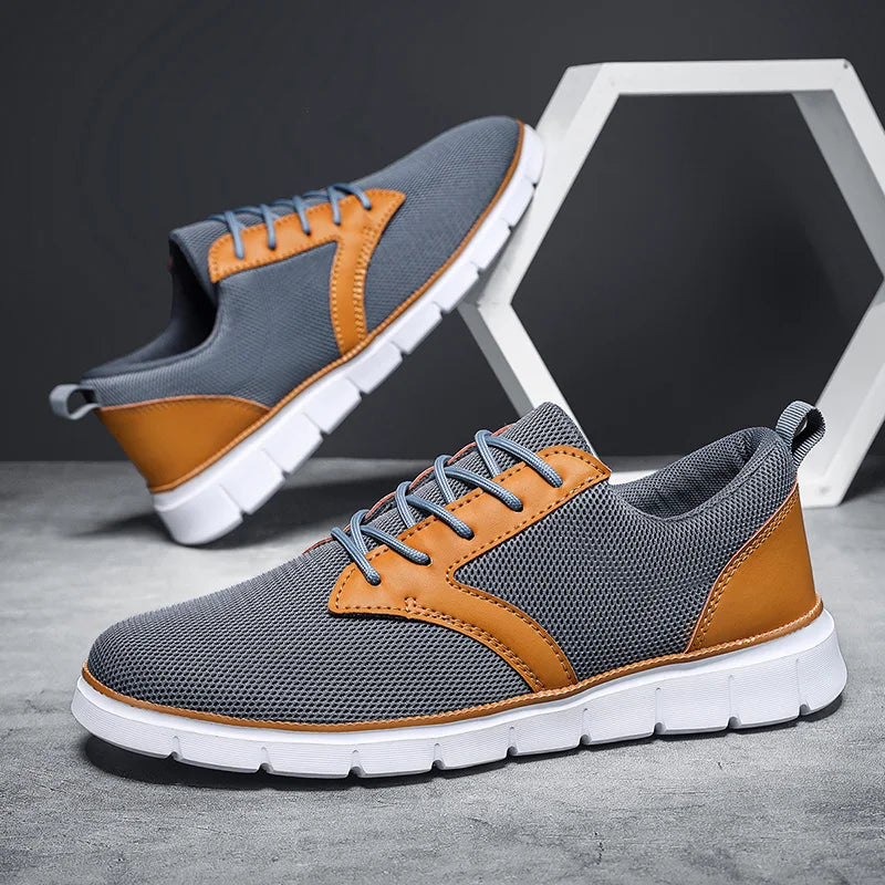 Montrow Leather Accented Sneakers