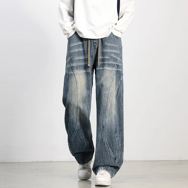 Malone Washed Denim Joggers