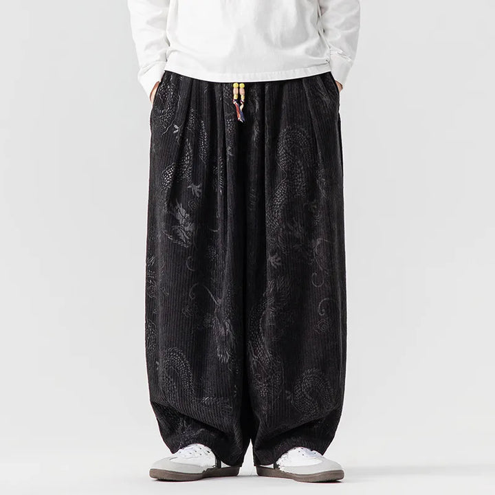 Voyager Wide-Leg Corduroy Pants