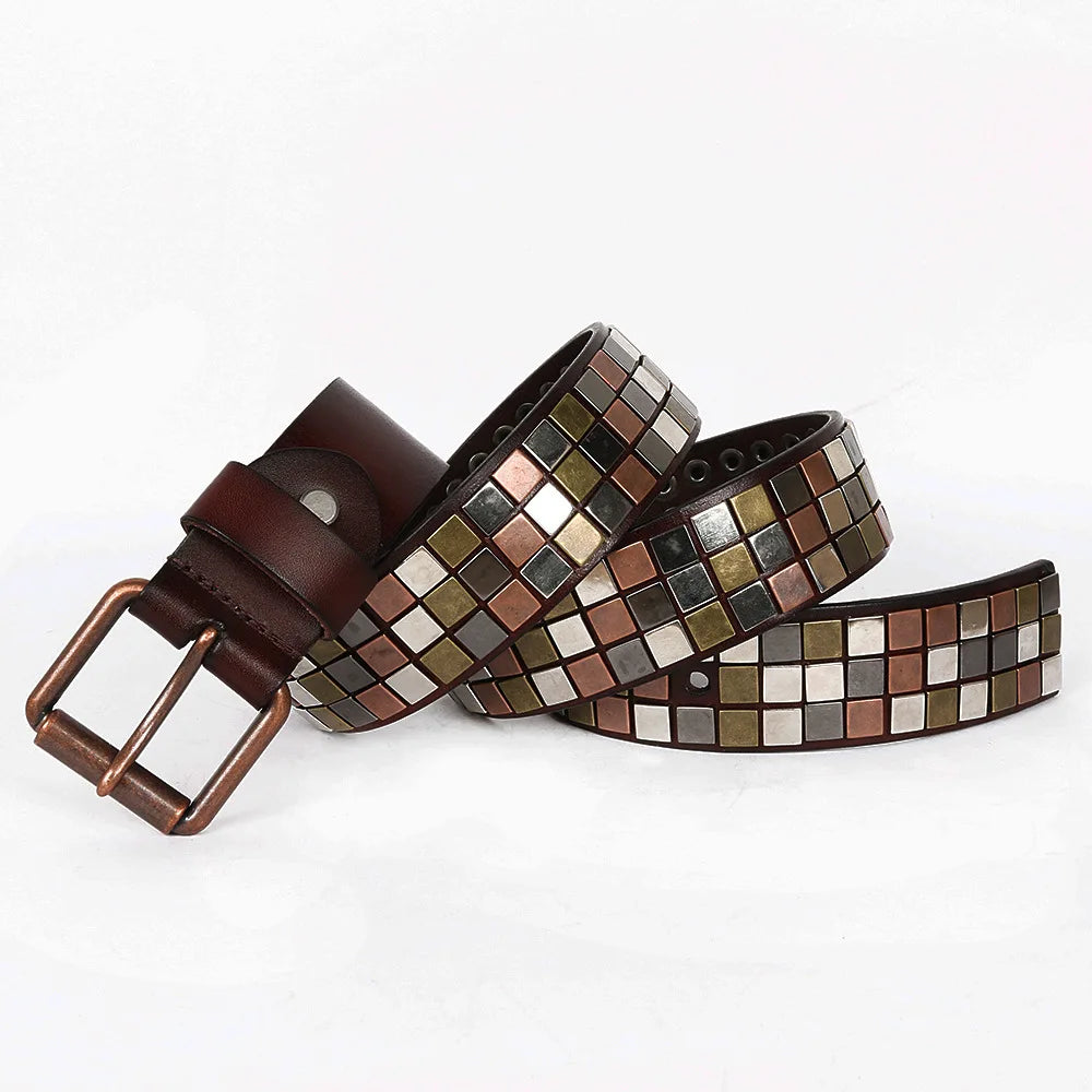 Gridlock Genuine Leather Belt