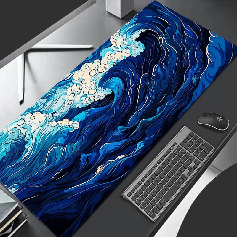 Blue Wave Keyboard Mat